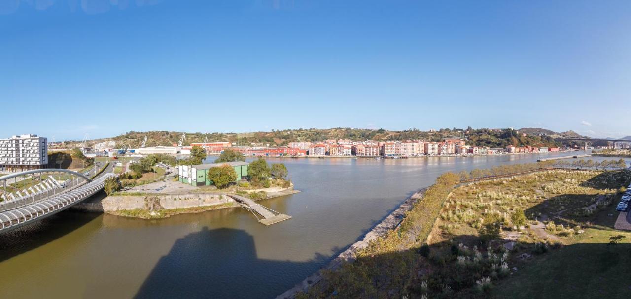 Apartamento Amplio y Luminoso sobre la Ría de Barakaldo Exterior foto